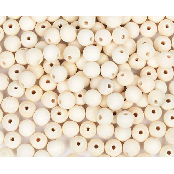 200 kpl 20 mm puuhelmiä, luonnollisia viimeistelemättömiä pyöreitä puuhelmiä, puuvälihelmiä askarteluun ja koristeluun 200PCS