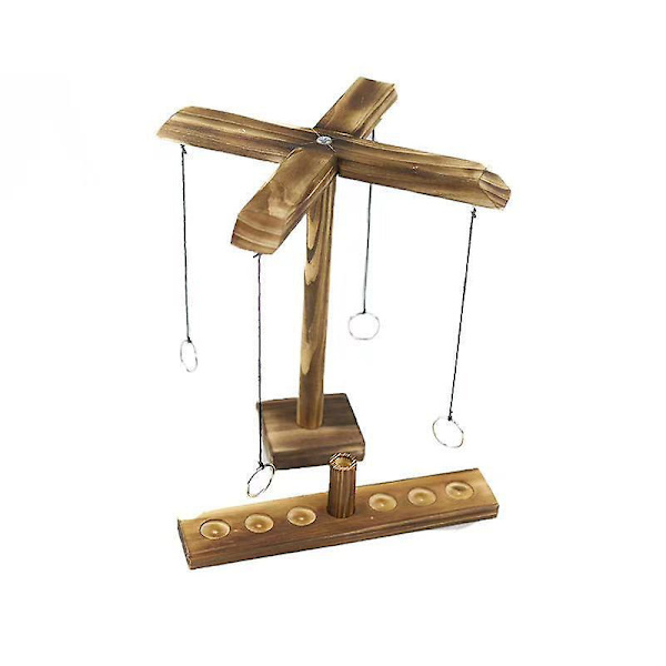 Ring Swing -juomapeli, renkaanheittopeli, irrotettava pöytämallinen koukku- ja rengaspeli kotiin Charcoal Grille