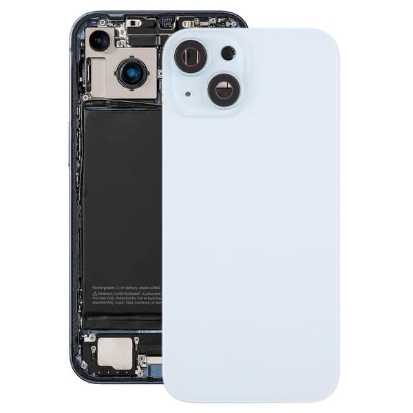 [LCS] För iPhone 15 Plus batteribakstycke med kameralinsskydd + MagSafe-magnet Blue