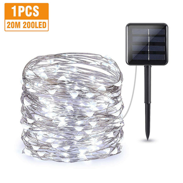 Puutarhavalot Joulunvalot Jouluvalot White 20M-200LED