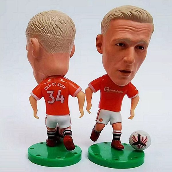 Fodboldspiller minifigurer Realistiske spark og præcise detaljer Donny Van De Beek