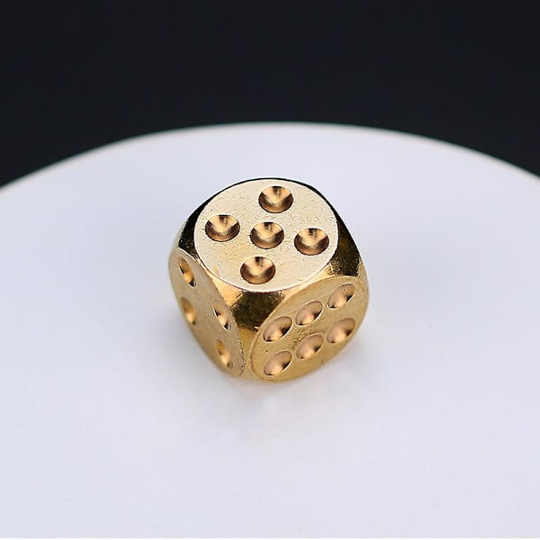 2 cm Ren Kobber Solid Terning Gave Kreativ Farge Mahjong Swing Metall Håndlaget Messing Kveg Hånd Leketøy Lite Håndtak Stykke