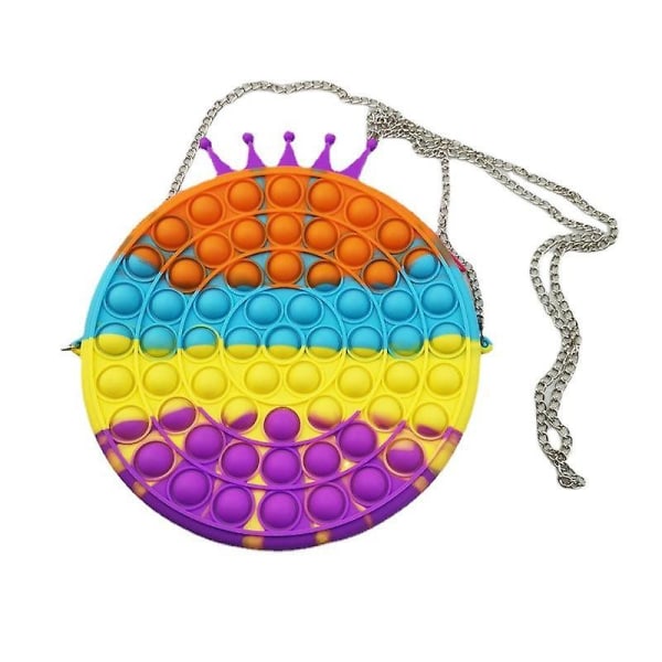 Pop-it Fidget Sensorisk Leke Sett Boble Skulderveske Jenter Kvinner Julegaver