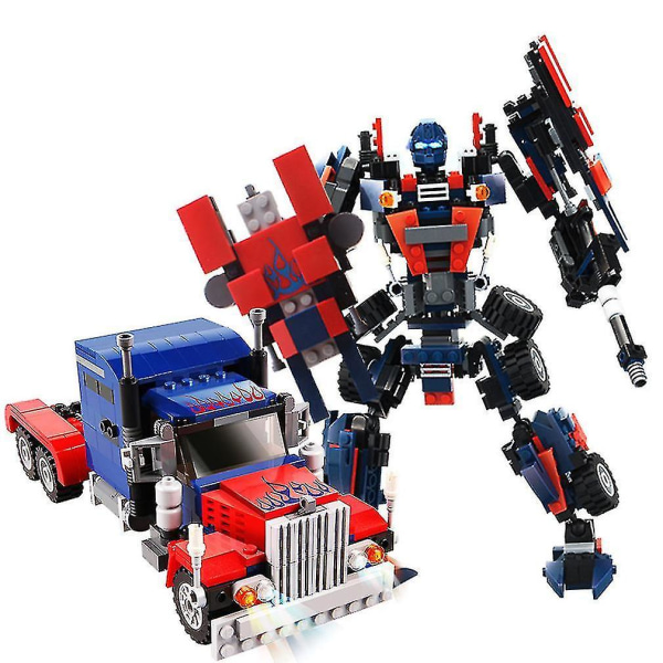 Optimus Prime Byggklossar Transformers Pussel Mikro 3d Figur