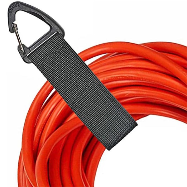 5 st Återanvändbara band Justerbara lösbara kroköglor kabelremmar för PC-kabelhantering