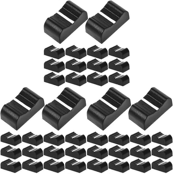 Fader Caps Mixer Plastik Trykhætter til Potentiometer 60 Stk Konsol