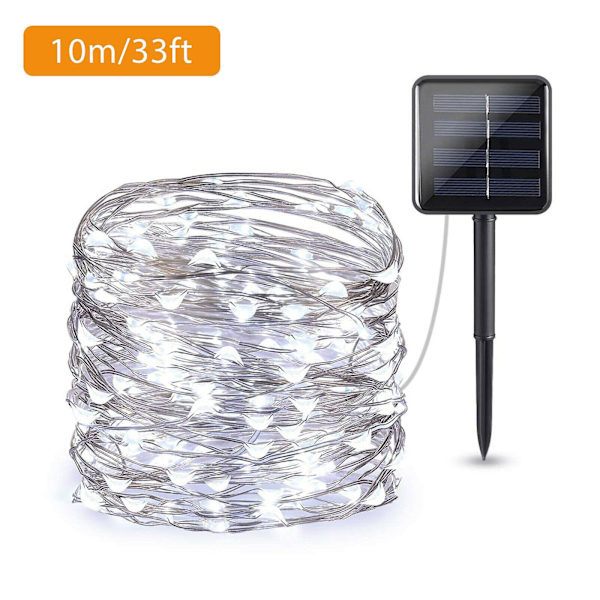 [LCS] Solcellelamper Julelys Solcelle Eventyrlys White 10M-100LED