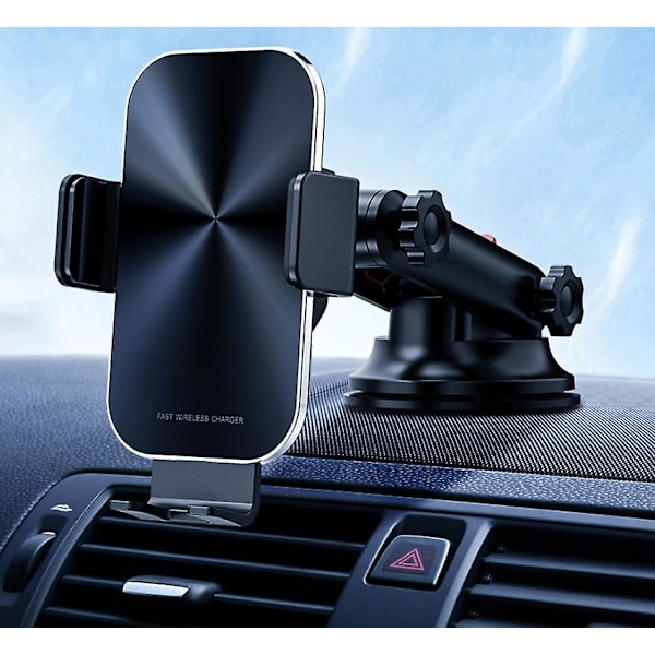 Trådløs billader, 15W hurtigladerfeste for iPhone 12 Samsung Galaxy