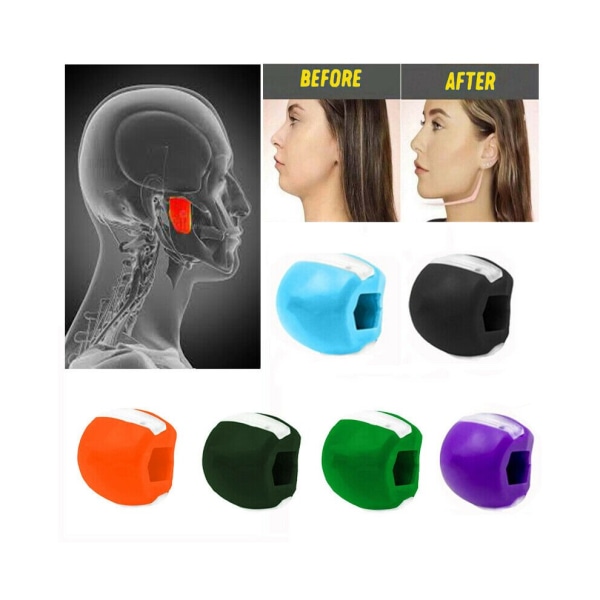 3st Small Face Fitness Ball Facial Jaw Exerciser Purple