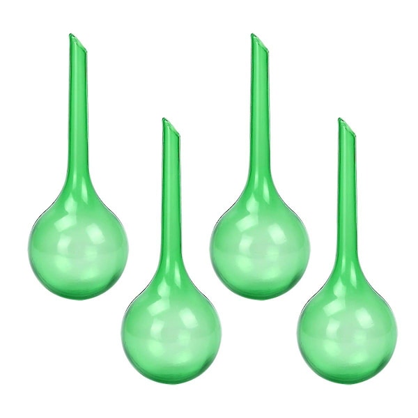 Förpackning med 4 Växter för Inomhusbruk PVC Vattningsglober Spikar Aqua Stakes Automatiskt Självvattningssystem Dia. 8cm, Höjd 26cm