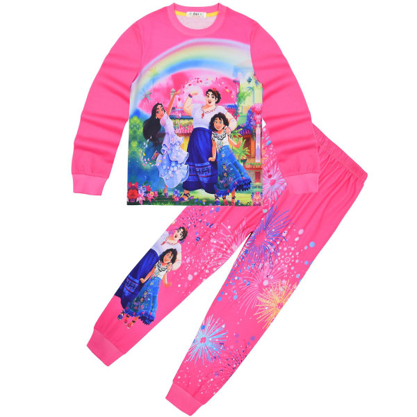 Encanto Barn Hemmakläder Set Långärmad Pyjamas Byxor 2 st S 120CM