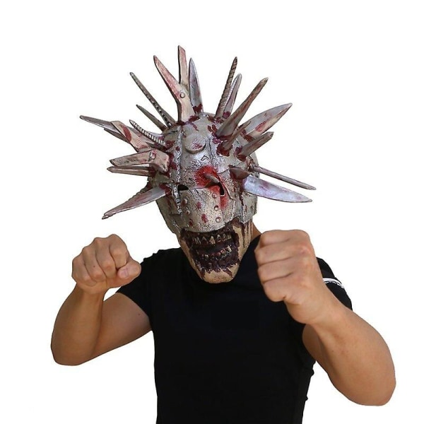 Knivar Zombie Terror Mask The Walking Dead Mask Halloween Party white