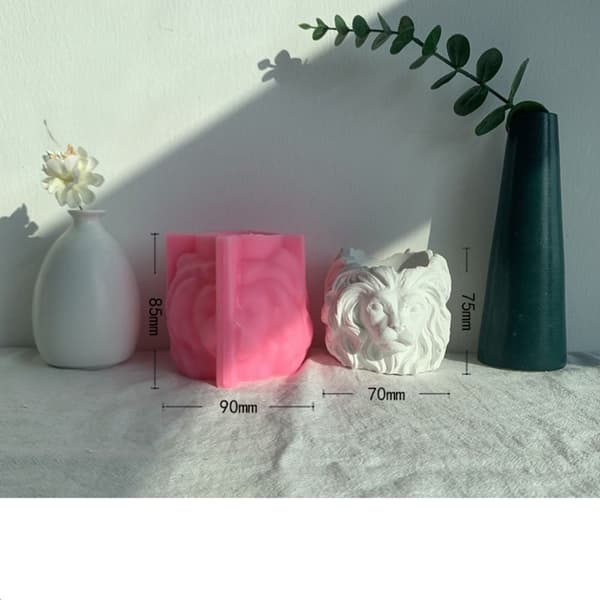 [LCS]Løve Betong Blomsterpotte Former Epoxy