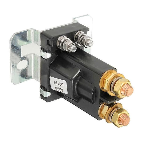 [LCS]12V 500A Relæ Bil Startkontakt Dobbelt Batteri Isolator Black