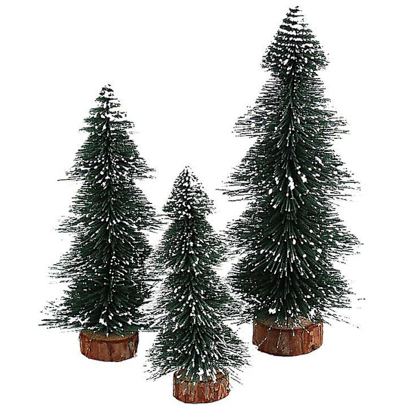 Mini Joulukuusi Keinotekoinen Lumi Huurrepuut Mänty Pöytäkoriste Joulukäsityö 30*16cm