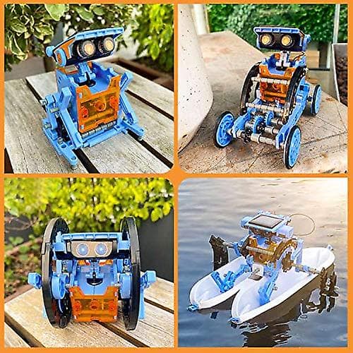 [LCS] Diy samlelegetøj 12 i 1 selvmonteret solcellebil 12 i 1 intelligent robot