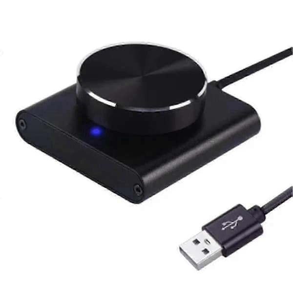 USB Volumkontroll Tapsfri PC Datamaskin Høyttaler Volumkontroller Knappjustering Digital Kontroll med Walkbee