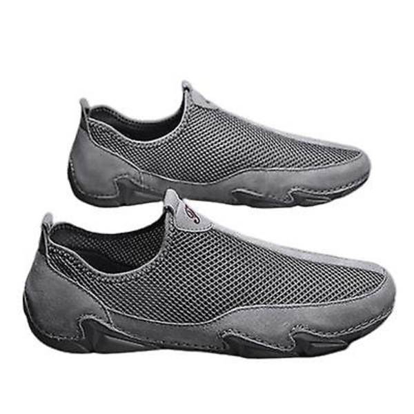 Herresko Åndbare Sandaler med Tåkappe, Casual Stil gray 41