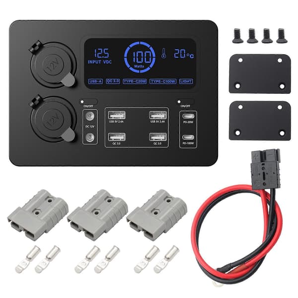 Bærbare bobiler Camp billader strømbokser 12V DC12v strømboks USB-uttak inngang multipluggforlenger installert i bobiler With Accessories