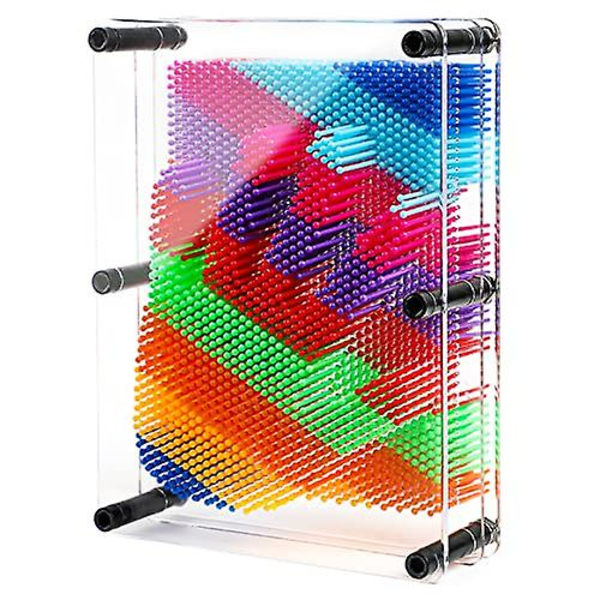 3D Pin Art Leksak, Unik Plast Pin Art Tavla För Barn, Inspirerar Fantasi & Utmanar Sinne Multicolor