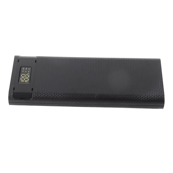 Quick Charge Version 8x18650 Power Bank Case USB DIY Kit Shell Batteriholder Opladningsboks Sort