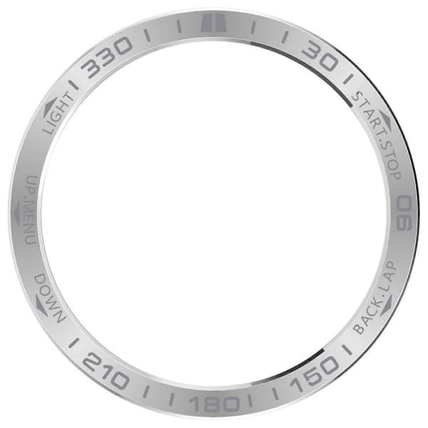 Til Garmin Fenix 8 51mm AMOLED Version Rustfrit Stål Bezel Ridsefast Beskyttelsesring - Blå Multicolor Silver+Grey