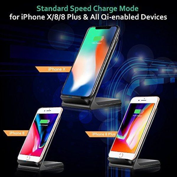 IPhone X Trådløs Lader, Induksjonsladestativ for iPhone