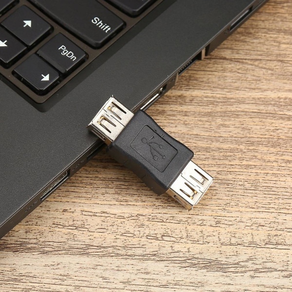 Högkvalitativ USB 2.0 Typ A Hona Till Hona Kopplare USB Adapter Kontakt Till F / F Omvandlare
