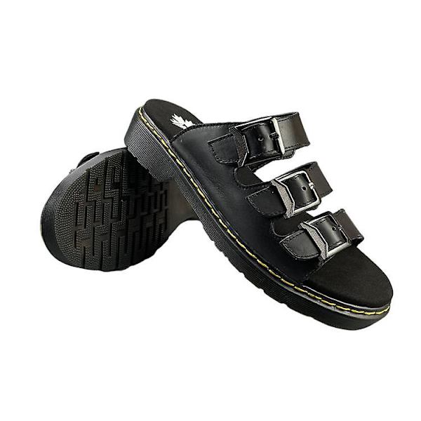 Herre Slip-on Sandaler i Kuskinn for Uformell Bruk Utendørs 47