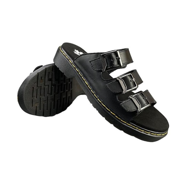 Miesten nahkaiset slip-on sandaalit vapaa-aikaan ulkokäyttöön 47