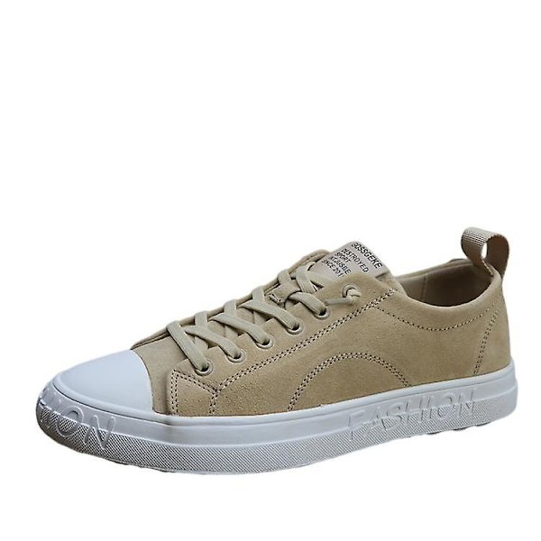 Britiske Vintage Herre Læder Pig Bage Casual Sneakers 41