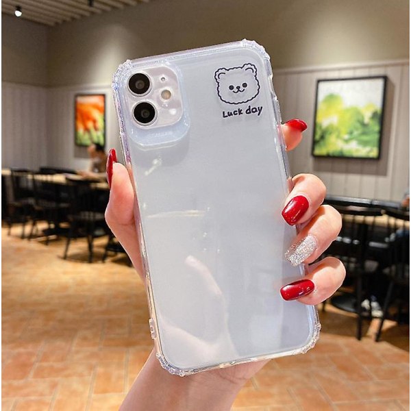 2 stk. blødt, transparent etui til iPhone 12 11 X Xr 8 7 6 Plus iPhone 11 Pro