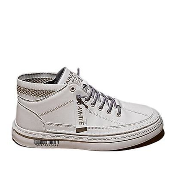 Air Force One Casual Sports Sneakers för män som andas H90560 white 39
