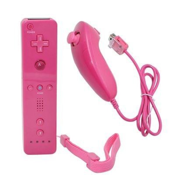 För Nintendo Wii Rose trådlös joystickfjärrkontroll