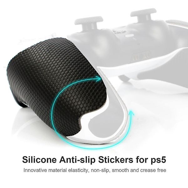 Sklisikkert håndtaks-klistremerke for PS5-kontroller, beskyttelsesdeksel tilbehør, gamepad-beskyttelse, smartere blekksprut-håndgrep-klistremerke