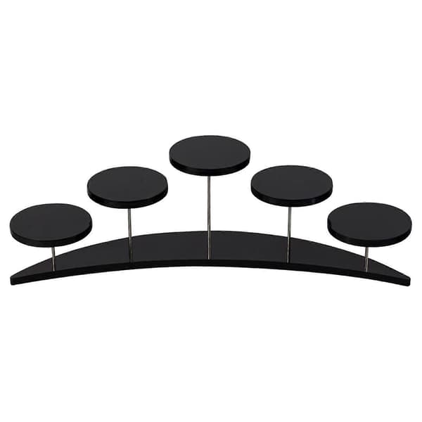 Akryl Cupcake Stands til 5 Cupcakes Display Stand, Cupcake Holder Dessert Stand Black
