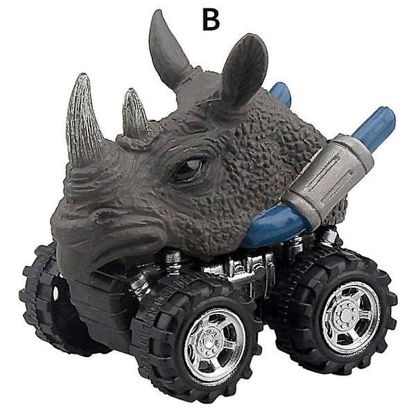 Dinosaurusmalli Mini Leluauto Auton Takana Lahja C