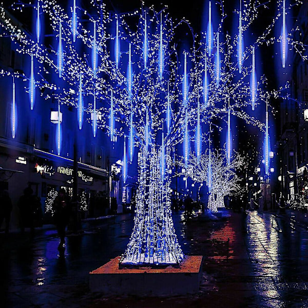 Julelys Udendørs Lys Havelamper Blue