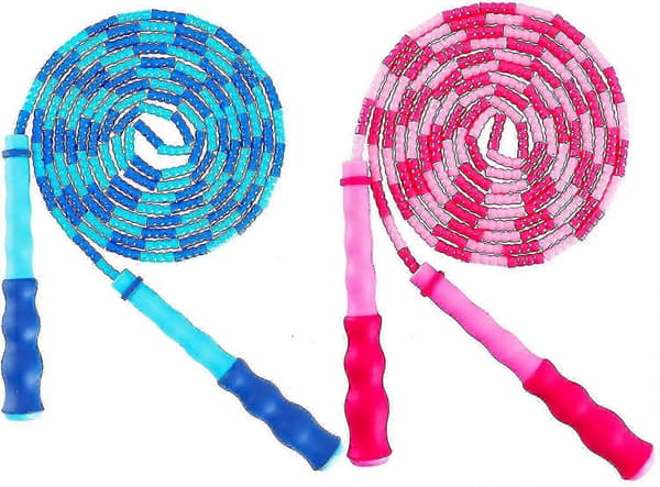 Justerbart hoppetau for barn og voksne, 2,7 m flokefri design, 2-pakning