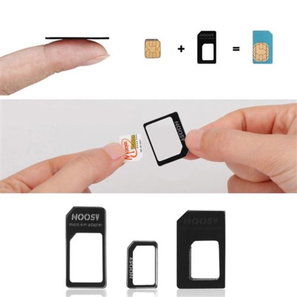 3 i 1 SIM-kortadapter för SONY Xperia L1 Smartphone Micro-SIM