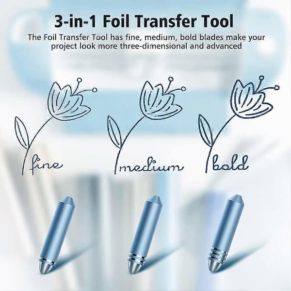 Folietransferværktøj Udskiftning, 3-i-1 Transfer Kit til Cricut Maker
