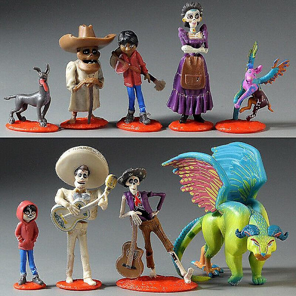 9 stk. Coco Film Actionfigur sett Leke Miguel