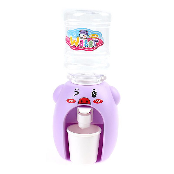 Mini Tecknad Dryck Vattenautomat Leksak Kök Låtsasleksaker PURPLE
