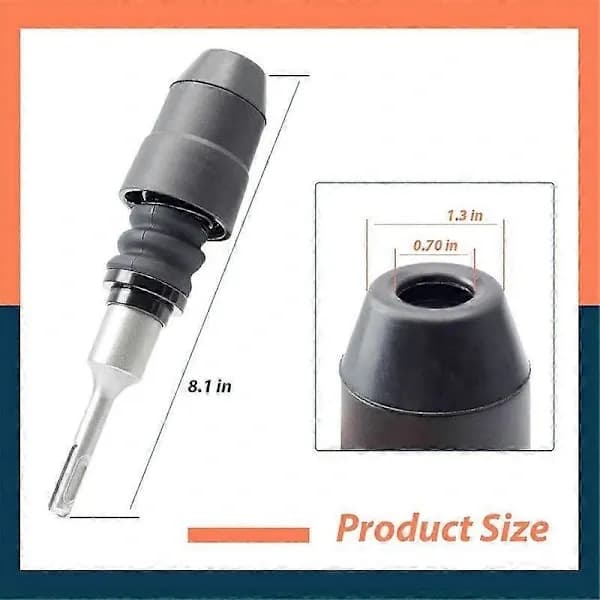 [LCS] Adapter til SDS-Plus til SDS-Max 21 cm lang kompatibel med slagboremaskine adapter i legeret stål