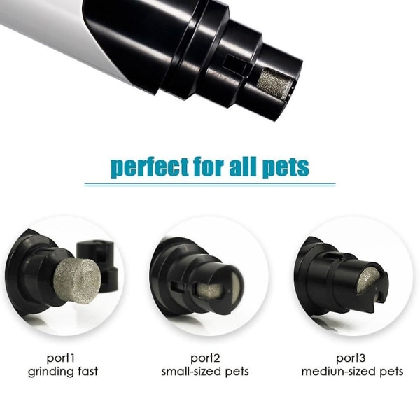 USB-laddning Uppladdningsbara Katt Hund Nagelklippare Husdjur Tassar Nagel Klippare Grooming Trimmer Verktyg