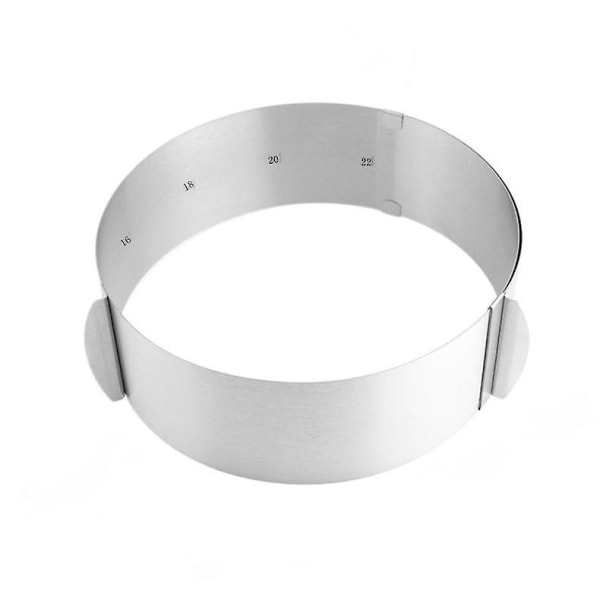1 st Utdragbar Mousse Ring i Rostfritt Stål, Bakverktygsset, Kakform, Justerbar Storlek