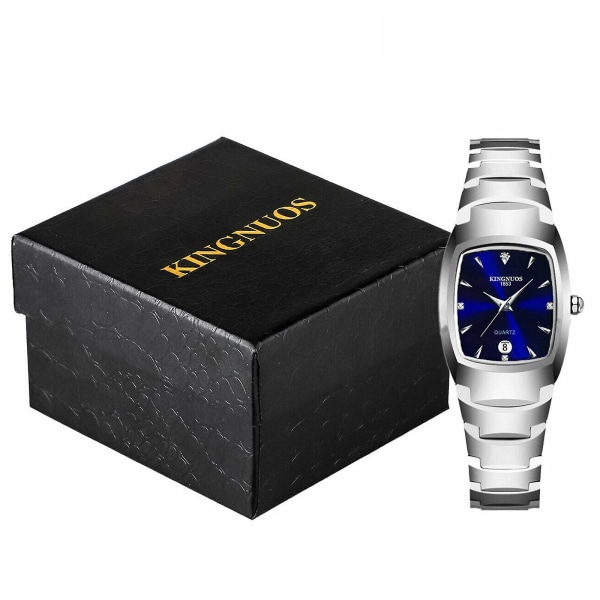 Quartz Analog Digital Vanntett Klokke for Menn og Kvinner Silver Men-40MM