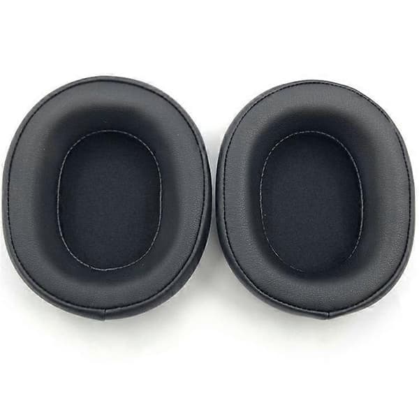 [LCS]1 par øreputer i proteinlær kompatible med Audio-Technica ATH-WS990BT hodetelefoner Black