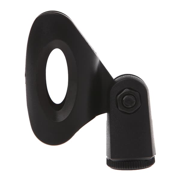 Fleksibel Mikrofon Stand Tilbehør Plastikklemme Clip Holder Beslag Sort