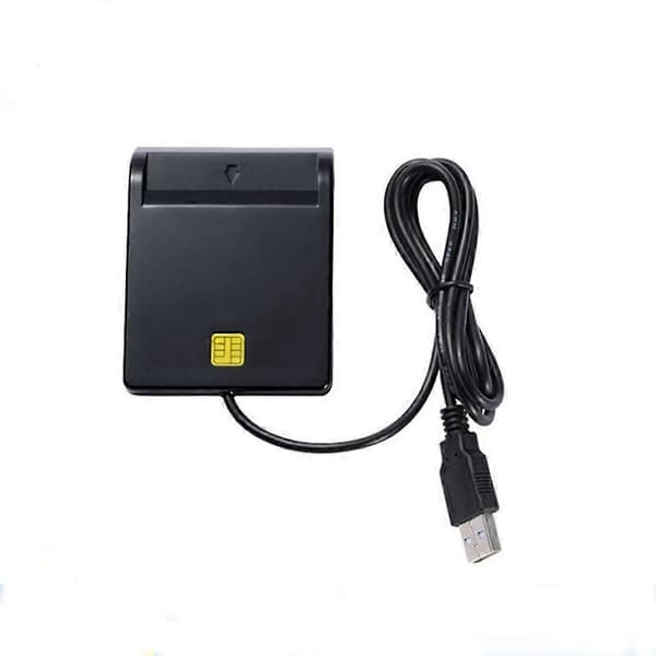 USB Smartkortlæser til bankkort IC/ID EMV-kortlæser høj kvalitet til Windows 7 8 10 til Linux As Shown